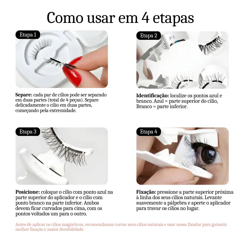 Cílios Magnéticos Jasmim – Volume Elegante