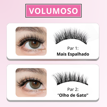 Cílios Magnéticos Lash Lux + Aplicador de brinde